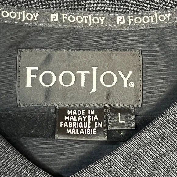 Footjoy Windbreaker Short Sleeve Men’s Size Large Water Resistant Golf V-Neck - Picture 2 of 10